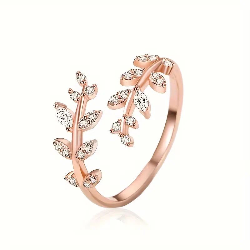 Vintage Adjustable Vine-Shaped Ring - Image 2