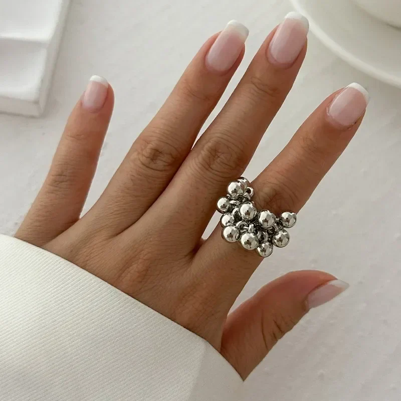 Boho Ring with Inlaid Pearls - Image 3