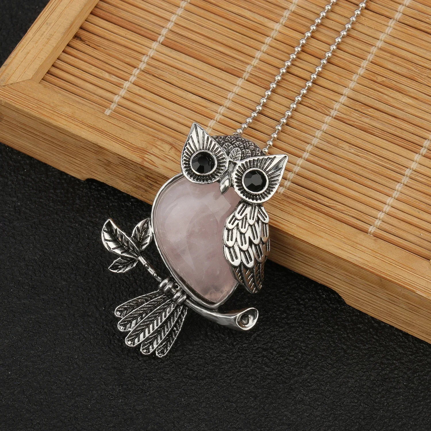 Crystal Owl Wisdom Pendant Necklace - Image 6