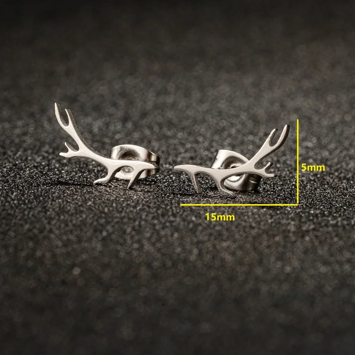 Deer Antler Stud Earrings - Image 2