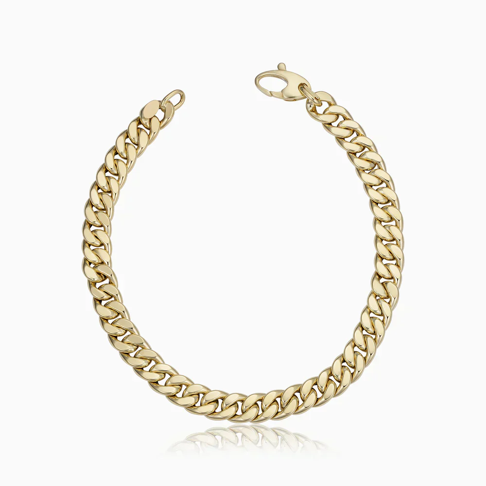 Estate Cuban Bracelet | White Gold - Image 5