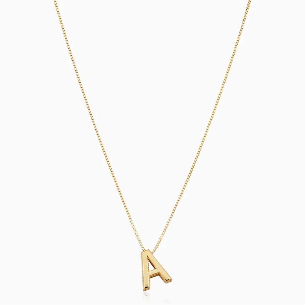 Love letter initial necklace | White Gold - Image 7