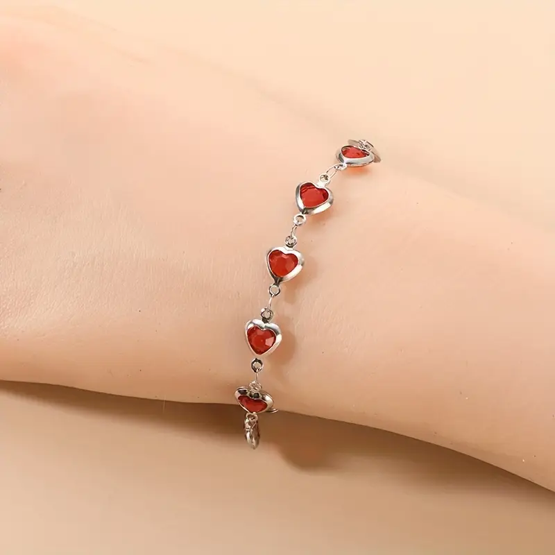 Ophelyra Garnetelle Bracelet | White Gold