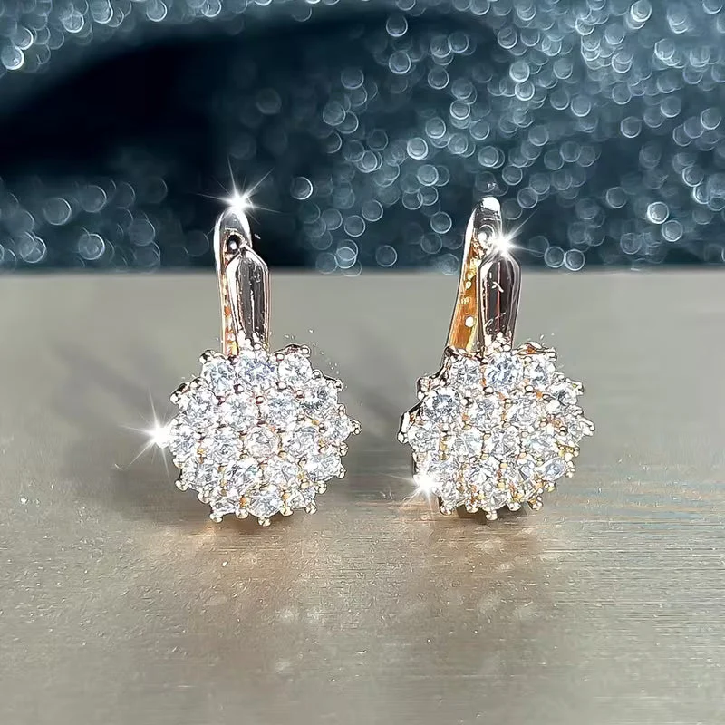 Elegant Luxury Zirconia Drop Earrings