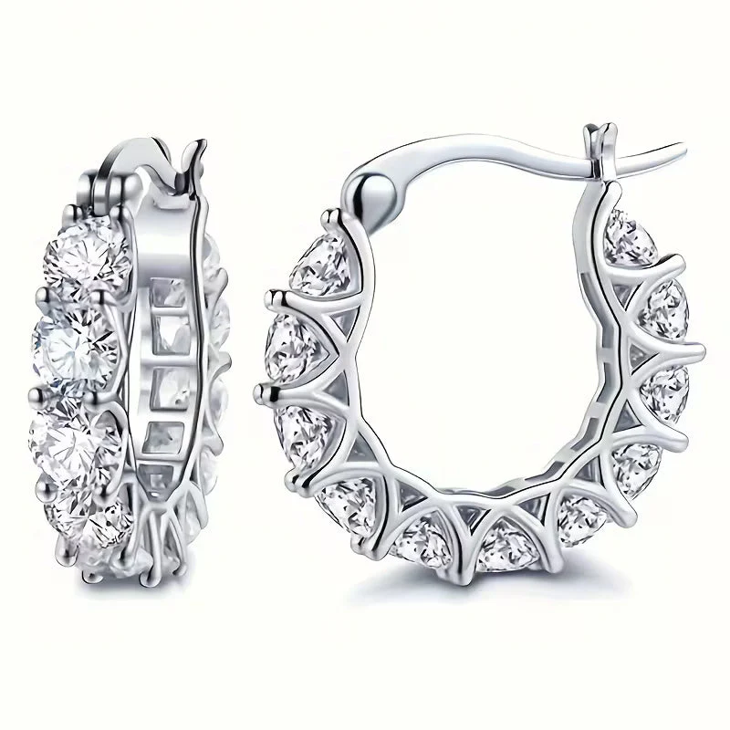 Vintage Zirconia Drop Earrings - Image 2