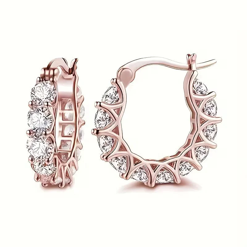 Vintage Zirconia Drop Earrings - Image 4