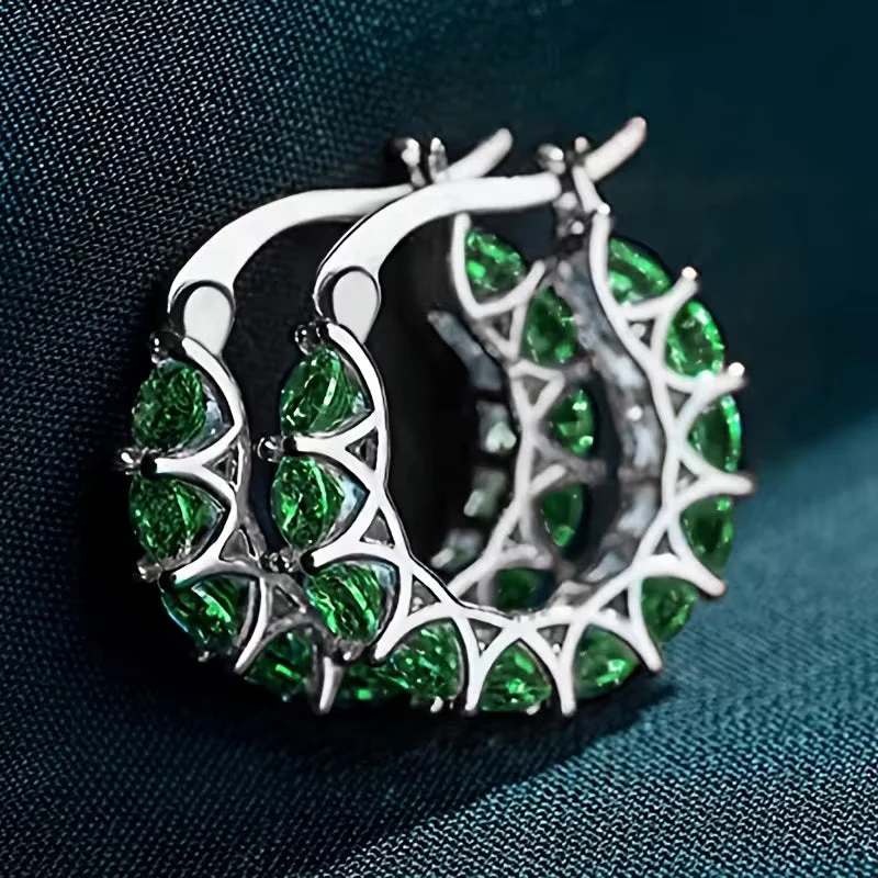 Vintage Zirconia Drop Earrings - Image 5