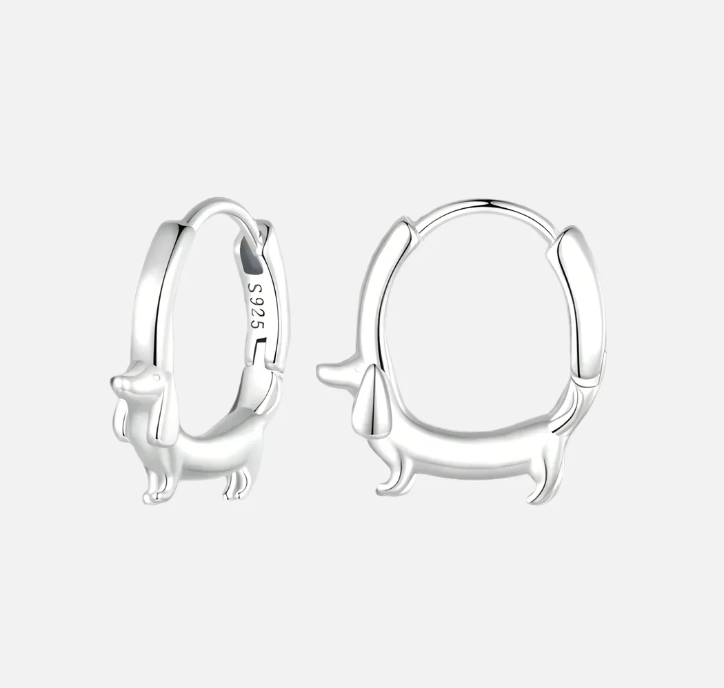 Precious Dachshund Hoops - A Pup Mom's Treasure