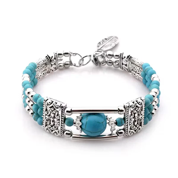 Bohemian Natural Stone Bracelet - Image 2