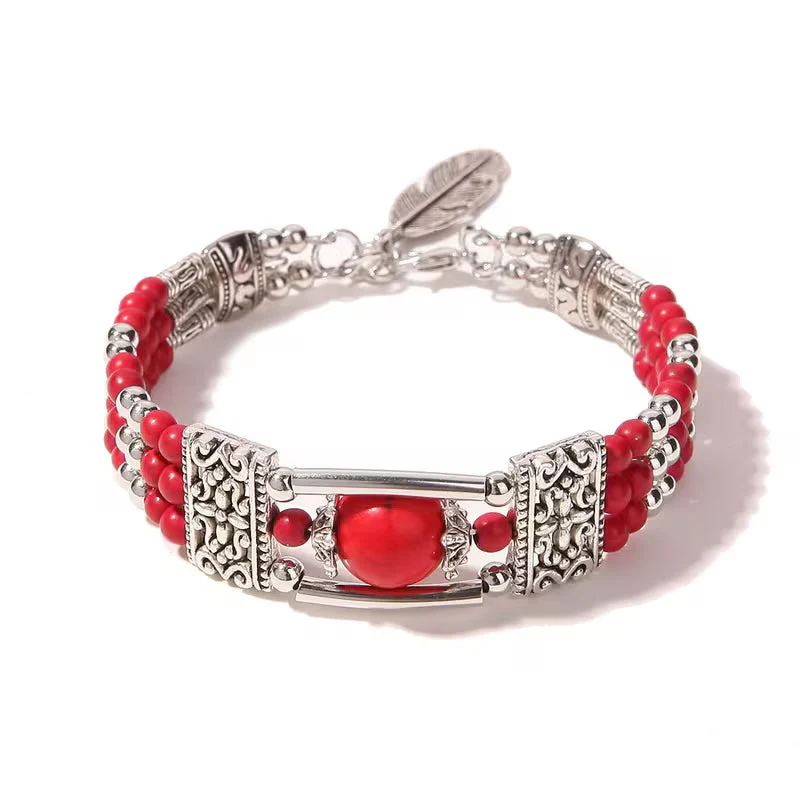 Bohemian Natural Stone Bracelet - Image 3