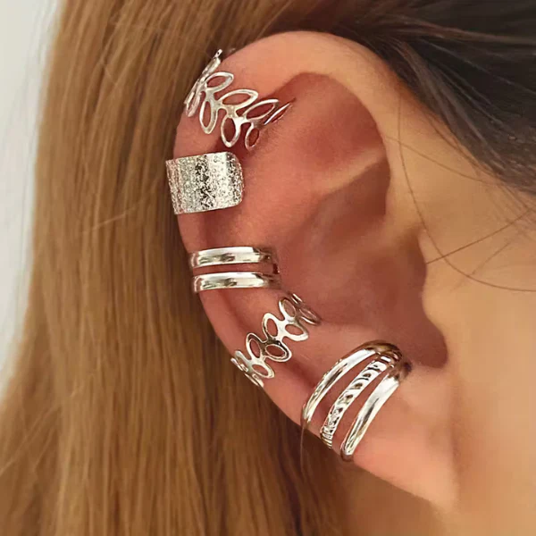 5-Piece Minimalist Earring Set - Image 2