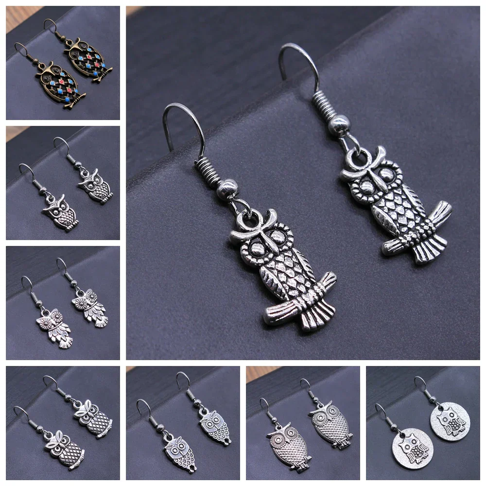 Vintage Owl Bohemian Dangle Earrings - Image 4