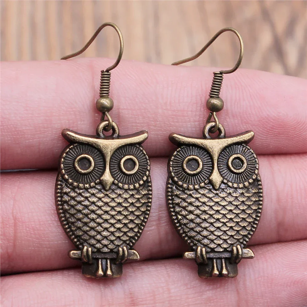 Vintage Owl Bohemian Dangle Earrings - Image 9